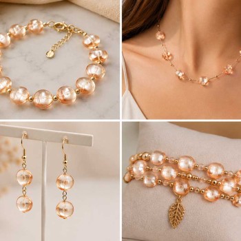 Perline cristallo gettone 12 mm arancio conf.10 pz