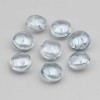 Perline cristallo gettone 12 mm grigio conf. 10 pz Perline cristallo gettone 12 mm grigio conf. 10 pz