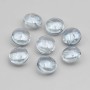 Perline cristallo gettone 12 mm grigio conf. 10 pz