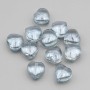 Perline cristalli cuore 8 mm celeste chiaro conf. 10 pz
