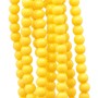 Perline in vetro 4 mm gialle mm filo 40 cm