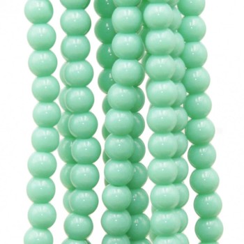 Perline in vetro tiffany 4 mm filo 40 cm Perline in vetro tiffany 4 mm filo 40 cm