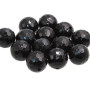 Perline resina AB nere sfac. 16 mm 10 pz