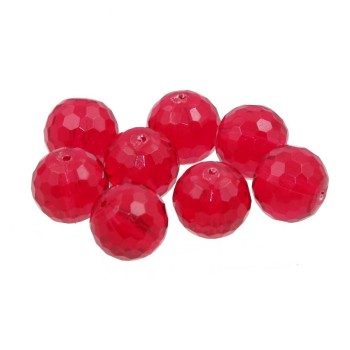 Perline in resina ab 10 mm sfac. red 20 pz Perline in resina ab 10 mm sfac. red 20 pz
