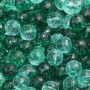 Perline in resina ab mix color 2 tonalità smeraldo 16 mm 10 pz