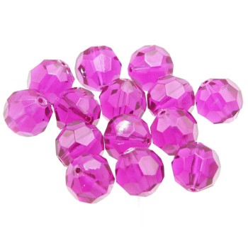 Perline in resina AB purple sfac. 12 mm 20 pz