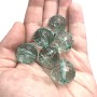 Perline in resina light green 20 mm sfac. 6 pz