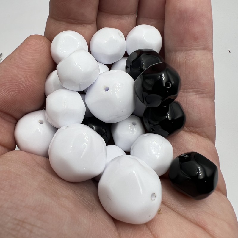 Perline in resina mix color smussate 13/18 mm 20 pz (mix20p11) - pietreeminuterie.com