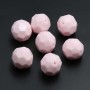 Perline in resina rosa 20  mm sfac. 6 pz