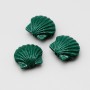 Conchiglia in resina 16 mm verde conf. 2 pz