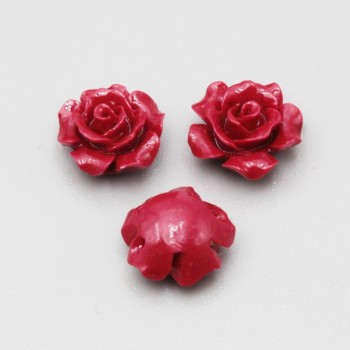 Rosellina in resina 11.5 mm rossa conf. 4 pz Rosellina in resina 11.5 mm rossa conf. 4 pz
