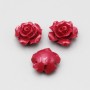 Rosellina in resina 11.5 mm rossa conf. 4 pz
