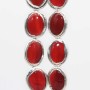 Pietre dure rivestite corniola ovale 20x16 mm conf. 1 pz