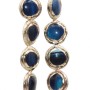 Pietre dure rivestite agata blu 17.5 mm conf. 1 pz