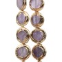 Pietre dure rivestite ametista 16 mm conf. 1 pz
