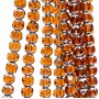 Cristalli silver edge sfac. 8 mm brown filo 40 cm