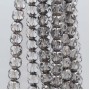 Cristalli silver edge sfac. 8 mm trasparenti filo 40 cm