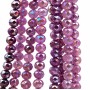 Cristalli diamond cut 8 mm A/B lilla chiaro filo 40 cm