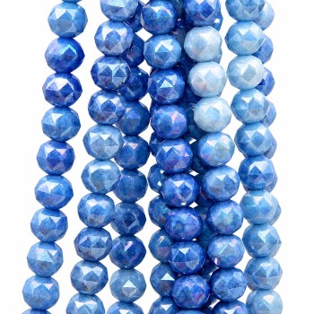 Cristalli diamond cut 8 mm A/B azzurri filo 40 cm Cristalli diamond cut 8 mm A/B azzurri filo 40 cm