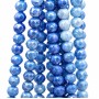 Cristalli diamond cut 8 mm A/B azzurri filo 40 cm