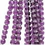 Cristalli silver edge sfac. 8 mm ametista filo 40 cm