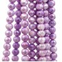 Cristalli diamond cut 8 mm A/B lilla filo 40 cm