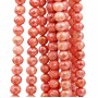 Cristalli diamond cut 8 mm A/B arancio corallo filo 40 cm