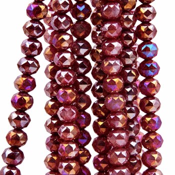 Cristalli diamond cut 8 mm A/B porpora filo 40 cm Cristalli diamond cut 8 mm A/B porpora filo 40 cm