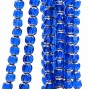 Cristalli silver edge sfac. 8 mm azzurro filo 40 cm
