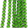 Cristalli silver edge sfac. 8 mm verde chiaro filo 39 pz