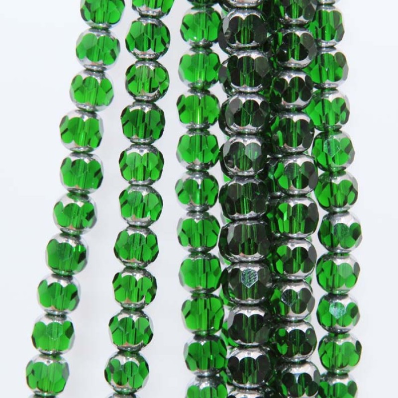 Cristalli diamond cut silver edge sfac. 8 mm viola filo 40 cm Cristalli diamond cut silver edge sfac. 8 mm viola filo 40 cm