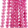 Cristalli diamond cut 8 mm A/B pink filo 40 cm