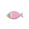 Pesciolino acciaio smaltato rosa oro 24.5x12 mm conf. 1 pz (pesc-0211) - pietreeminuterie.com