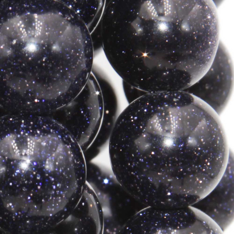 Pietra del sole blu 10 mm tonda liscia 9.5 mm pacco 10 pezzi (pol72899) - pietreeminuterie.com