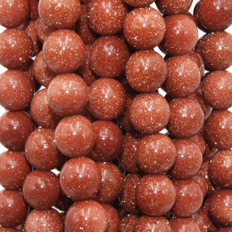 Pietre del sole tonda liscia 6 mm marrone ilo 40 cm (6-m30pps) - pietreeminuterie.com