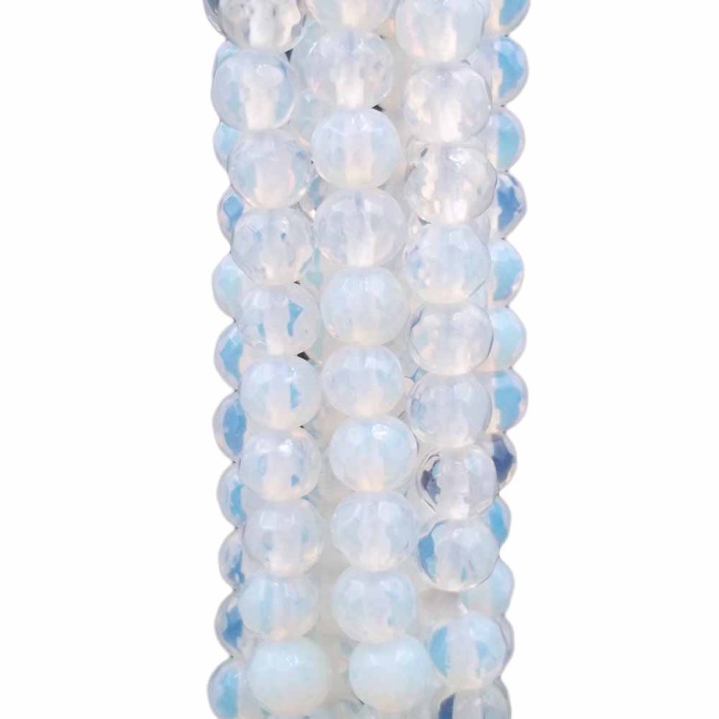 pietra di luna tonda sfaccettata 4 mm filo 40 cm (pdl4b1) - pietreeminuterie.com