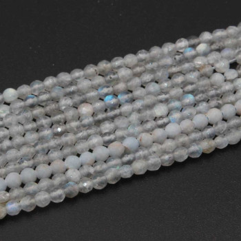 Pietre dure labradorite ronda schiacciata 3 mm filo 40 cm