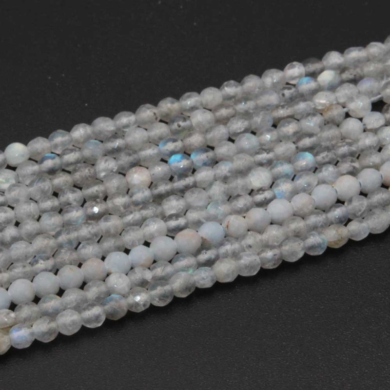 Pietre dure labradorite ronda schiacciata 3 mm filo 40 cm (lab-3mm) - pietreeminuterie.com