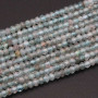 Pietre Dure agata azzurra 2.6 mm tonde sciacciate sfacc. filo 40 cm