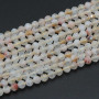 Pietre dure quarzo citrino ronde schiacciate 3.5 mm filo 40 cm
