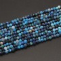 Pietre dure sodalite tonda schiacciata sfacc. 2 mm filo 40 cm