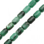 Pietre dure barilotto agata verde grado A++ 9x6 liscio conf.10 pz