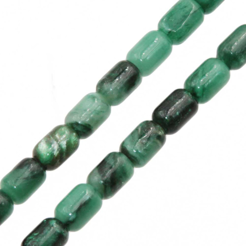 Pietre dure barilotto agata verde grado A++ 9x6 liscio conf.10 pz (bari-a6ll) - pietreeminuterie.com