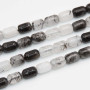 Quarzo rutilato barilotto grado A++ 9x6 liscio conf.10 pz