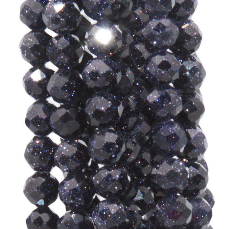 Pietre Dure diamond cut pietra del sole 3.5 mm filo 40 cm (dia-28883) - pietreeminuterie.com