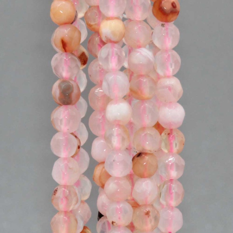 Pietre Dure diamond cut quarzo colorato 4 mm filo 40 cm (cut-q-227) - pietreeminuterie.com