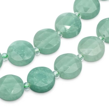 Gettone avventurina sfac. 10 mm conf. 4 pz