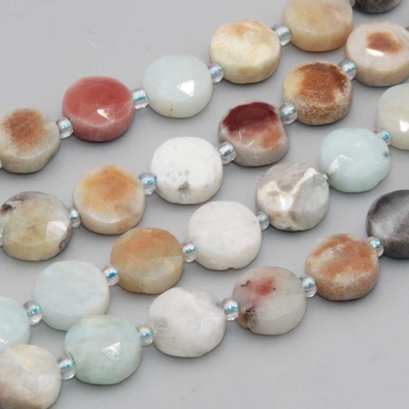 Gettone amazzonite sfac. 10 mm conf. 4 pz (get-ama100) - pietreeminuterie.com