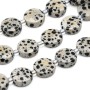 Gettone diaspro dalmata sfac. 10 mm conf. 4 pz