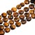 Gettone occhio di tigre sfac. 10 mm conf. 4 pz